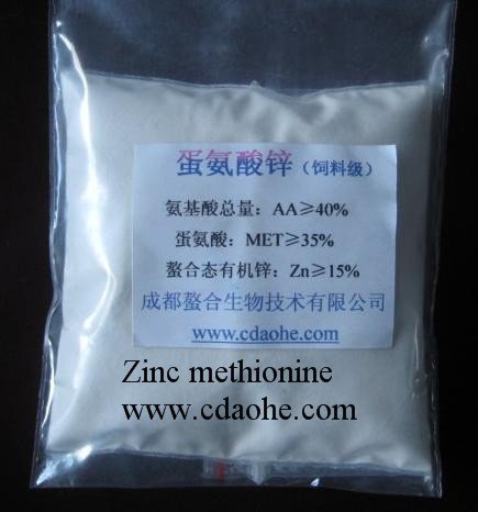 Voeding Aminozuur Zink Methionine Poeder Voederadditief 99% Zink Methionine 1